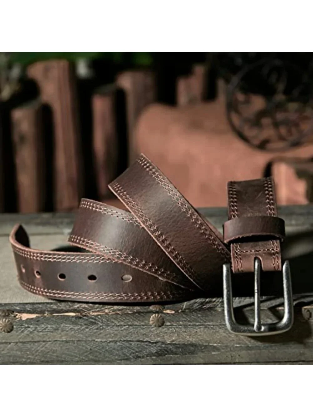 Men's Handmade Full Grain Leather Casual Jean Belt (35mm)